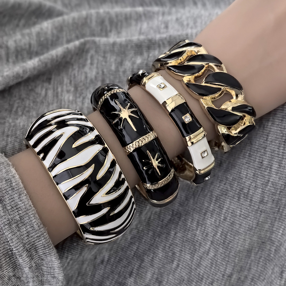 Zebra Tablet Accessories - Brazaletes anchos de Metal redondos con