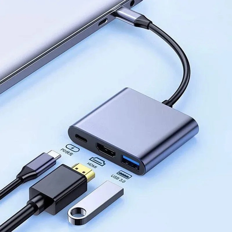 USB C HUB 3 en 1 tipo C 3,0 a  - Usb Hub Type C reseña y precio